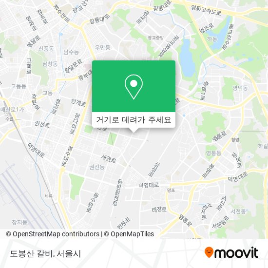 도봉산 갈비 지도