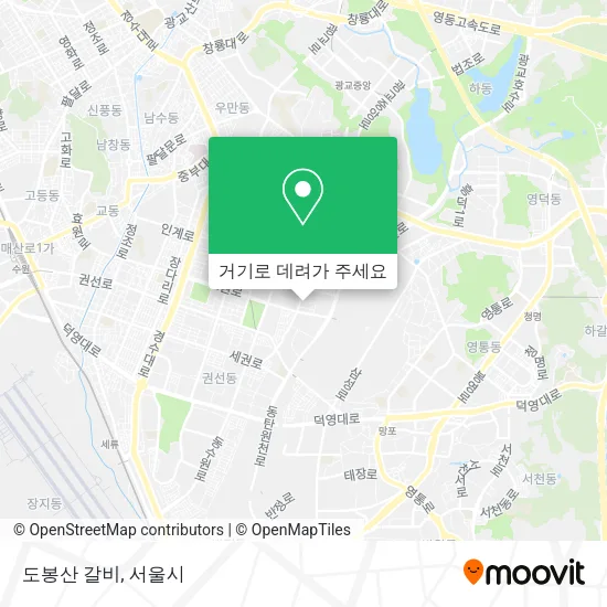 도봉산 갈비 지도