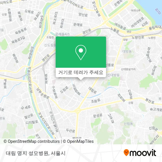 대림 명지 성모병원 지도