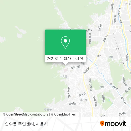 인수동 주민센터 지도