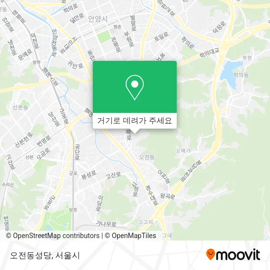 오전동성당 지도