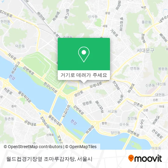 월드컵경기장옆 조마루감자탕 지도