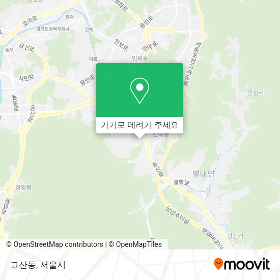 고산동 지도