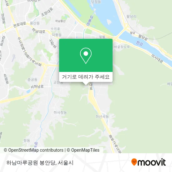 하남마루공원 봉안당 지도