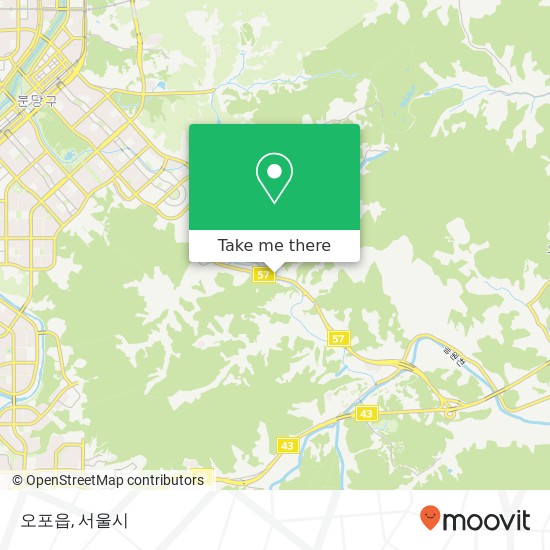 오포읍 지도