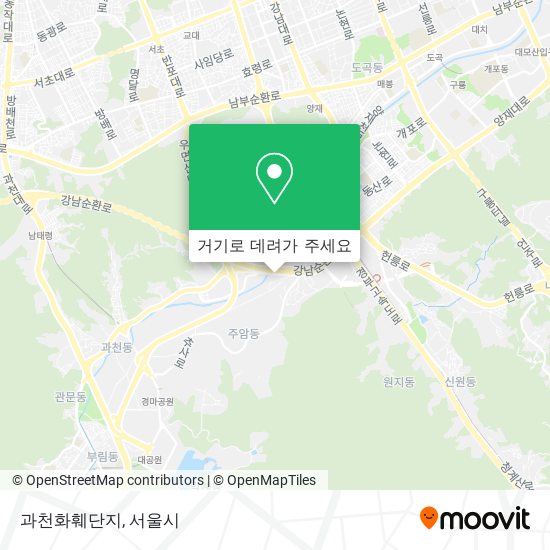 과천화훼단지 지도