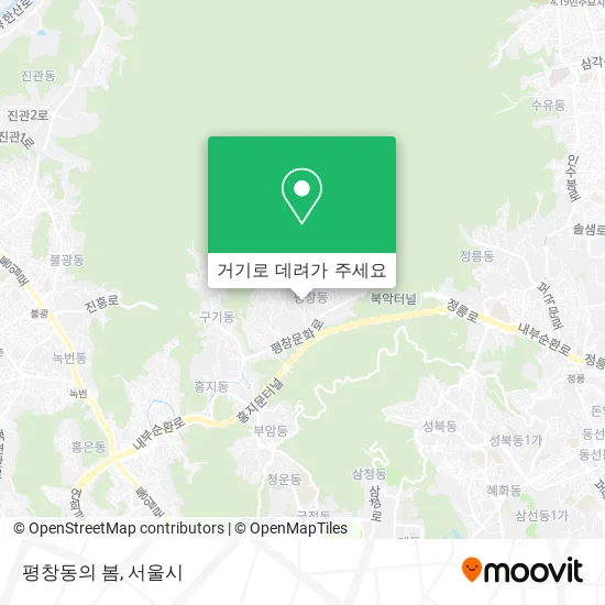 평창동의 봄 지도
