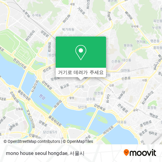 mono house seoul hongdae 지도