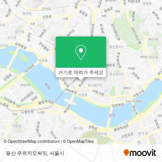 용산 푸르지오써밋 지도