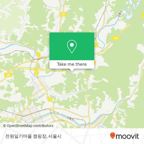 전원일기마을 캠핑장 지도