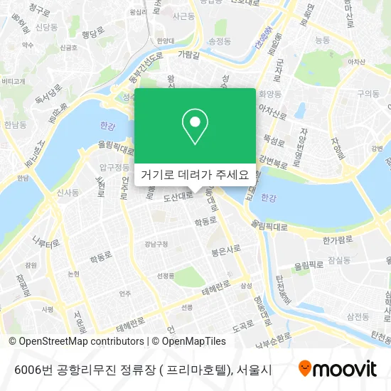 6006번 공항리무진 정류장 ( 프리마호텔) 지도