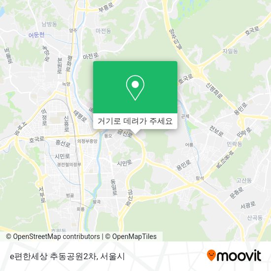 e편한세상 추동공원2차 지도