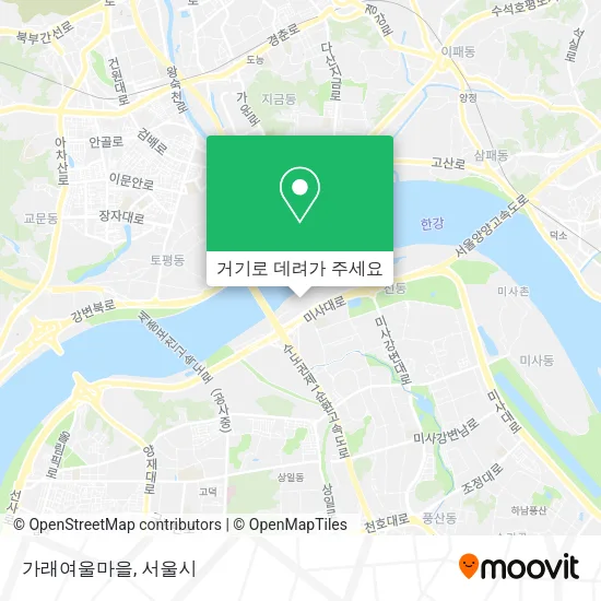 가래여울마을 지도