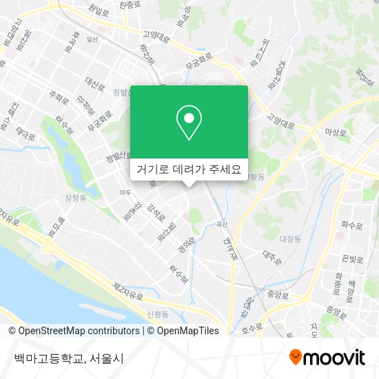 백마고등학교 지도