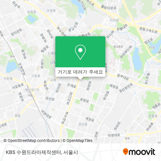 KBS 수원드라마제작센터 지도