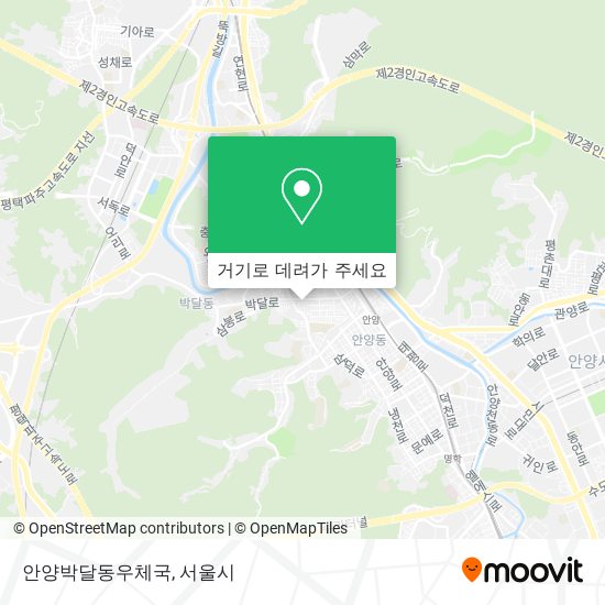 안양박달동우체국 지도