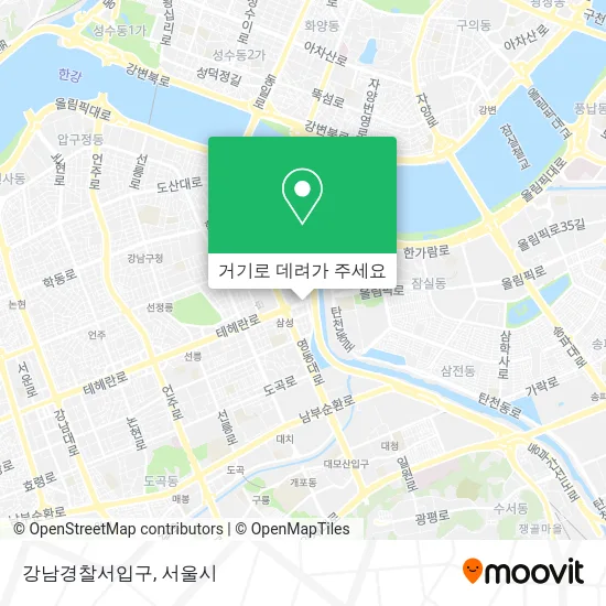 강남경찰서입구 지도