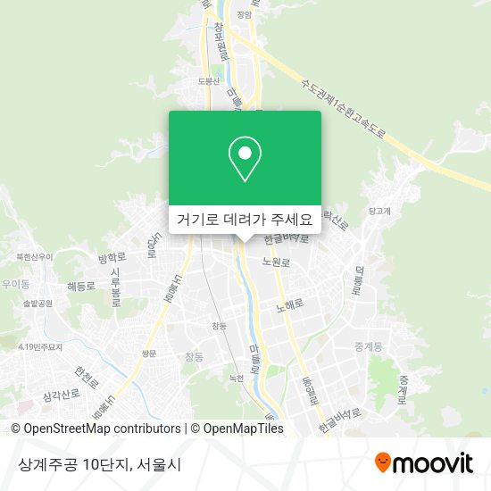 상계주공 10단지 지도