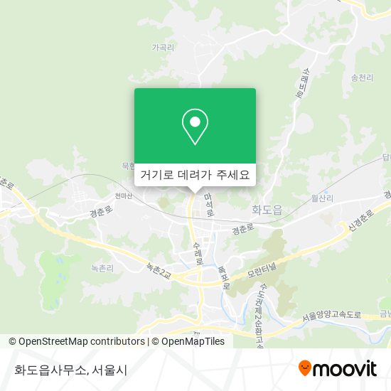 화도읍사무소 지도