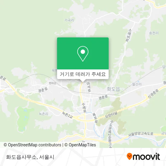 화도읍사무소 지도