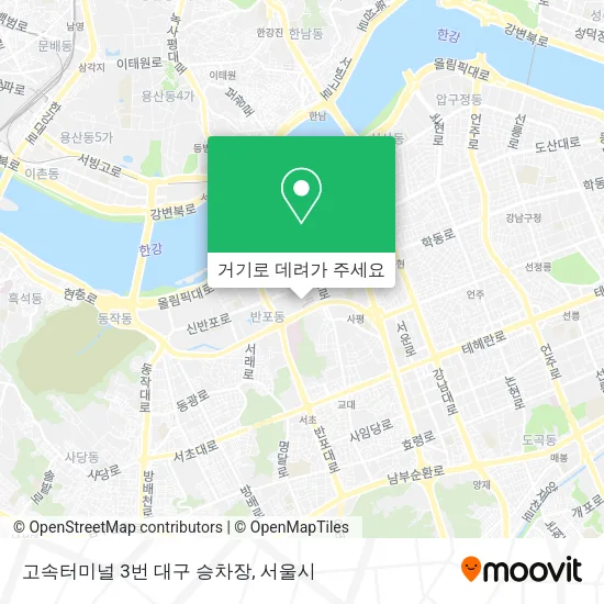 고속터미널 3번 대구 승차장 지도