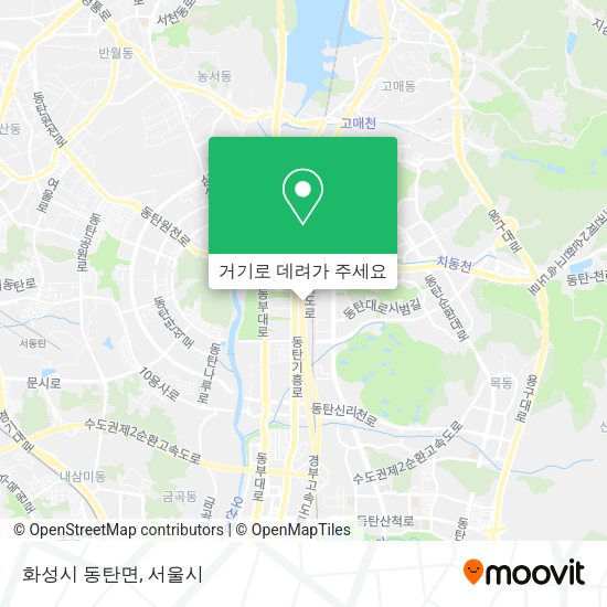 화성시 동탄면 지도