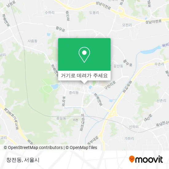 창전동 지도