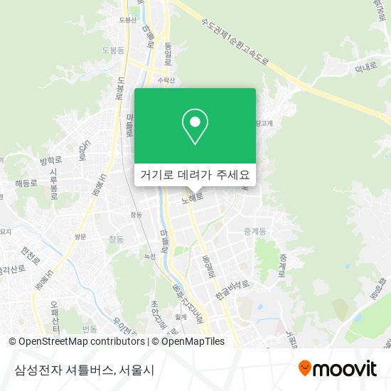 삼성전자 셔틀버스 지도