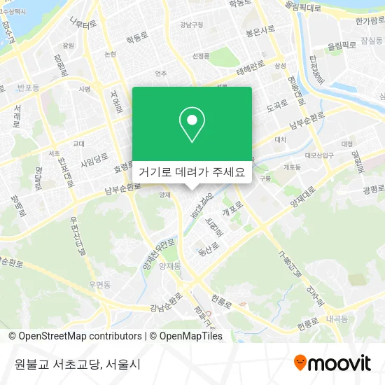 원불교 서초교당 지도