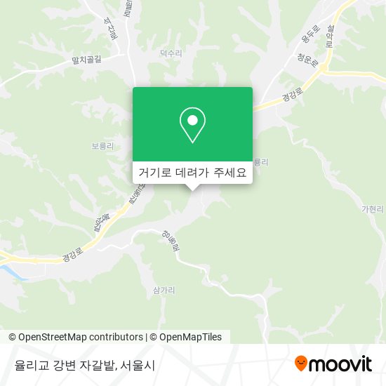 율리교 강변 자갈밭 지도