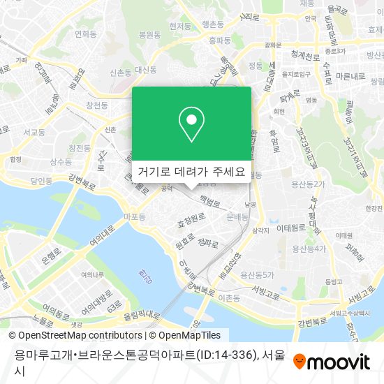 용마루고개•브라운스톤공덕아파트(ID:14-336) 지도