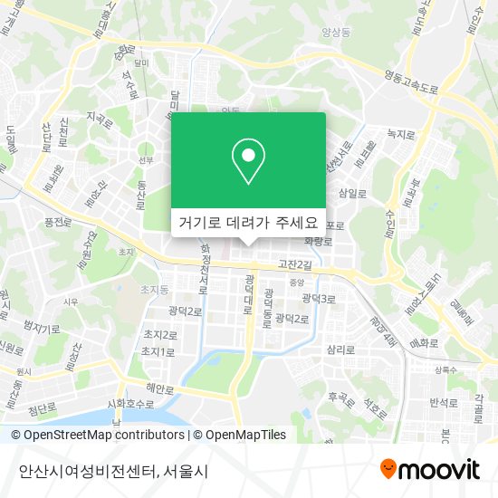 안산시여성비전센터 지도