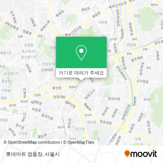 롯데마트 검품장 지도