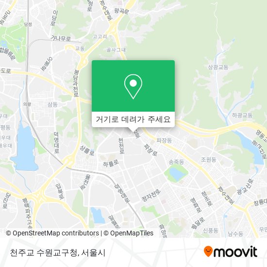 천주교 수원교구청 지도