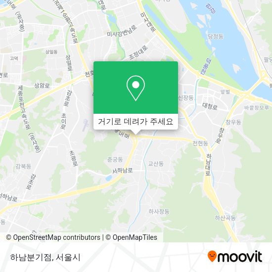 하남분기점 지도