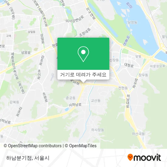하남분기점 지도