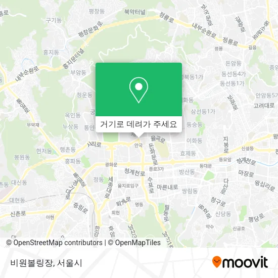 비원볼링장 지도