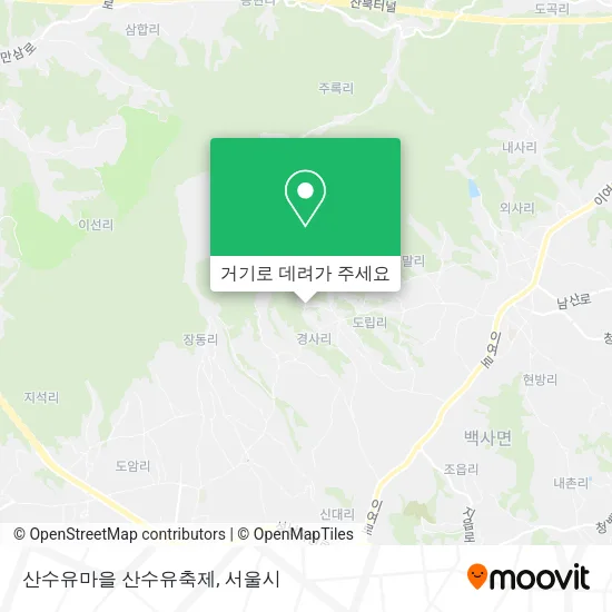 산수유마을 산수유축제 지도