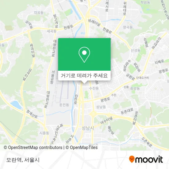 모란역 지도