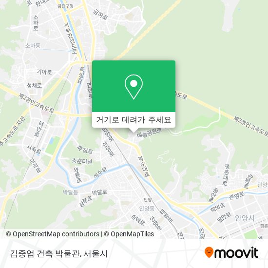 김중업 건축 박물관 지도