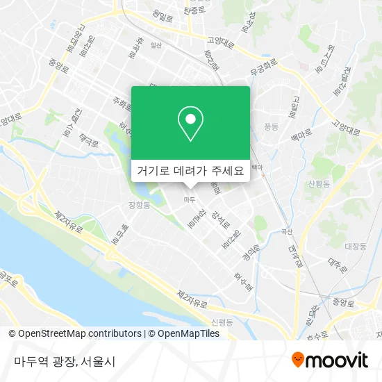 마두역 광장 지도