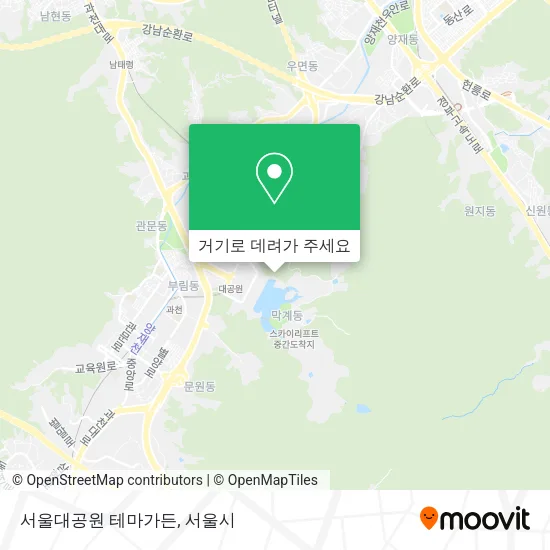 서울대공원 테마가든 지도