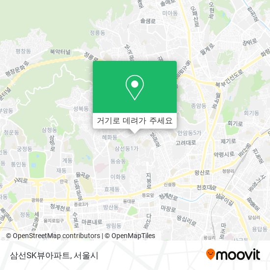 삼선SK뷰아파트 지도