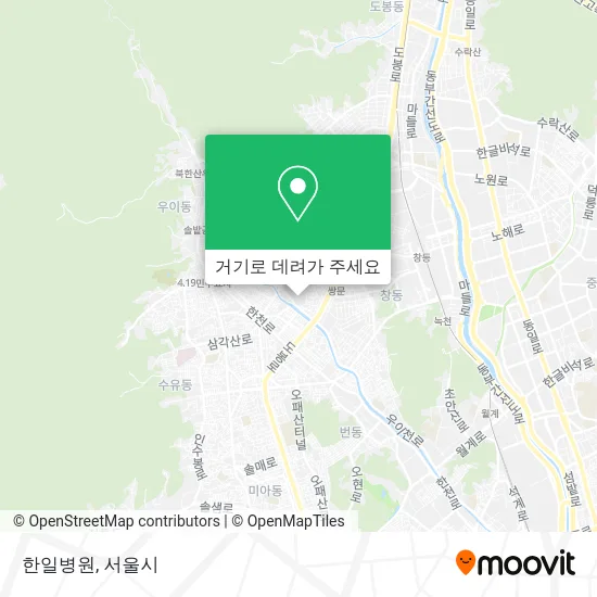 한일병원 지도