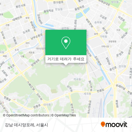 강남 데시앙포레 지도