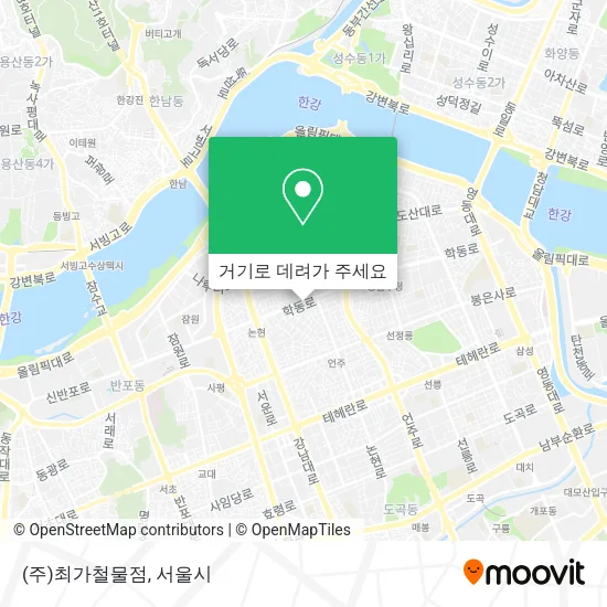 (주)최가철물점 지도