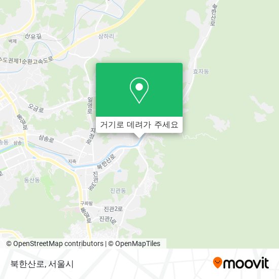 북한산로 지도