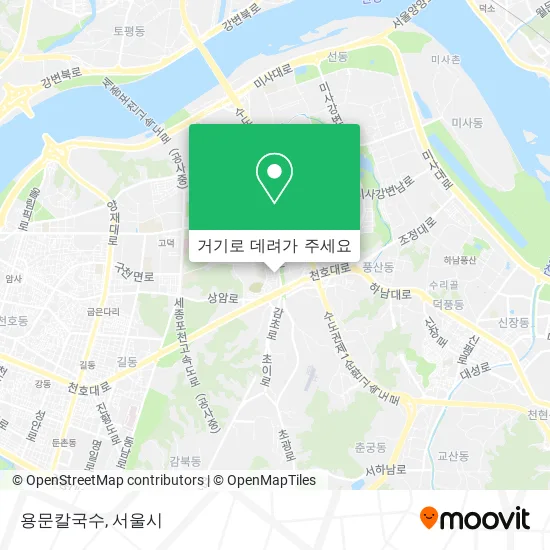 용문칼국수 지도