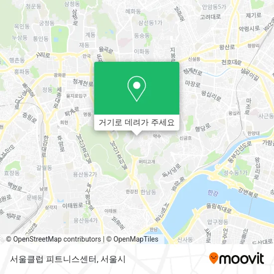 서울클럽 피트니스센터 지도