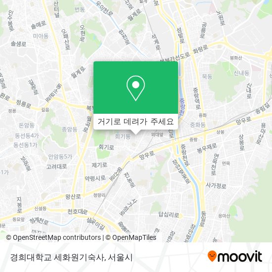 경희대학교 세화원기숙사 지도